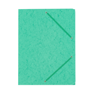 Teczka z gumką narożną A4 preszpan zielona op. 10 szt.