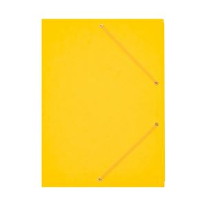 Teczka z gumką narożną A4 preszpan żółta op. 10 szt.