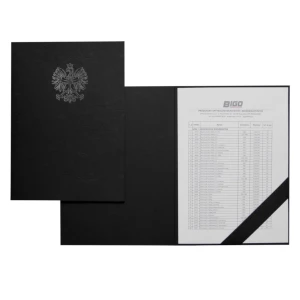 Okładka "godło" skóra czarna op. 10 szt.